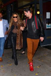 Mariah Carey - Leaving Blue Ribbon Sushi in New York 11/07/2022