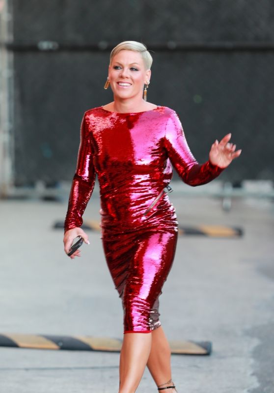 Pink - Arrives at the El Capitan Entertainment Centre in Hollywood 11/16/2022