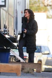 Rose Byrne - Films Scenes For Her Show "Physical" in San Pedro 11/21/2022