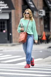 Sienna Miller in Casual Outfit in New York City 11/01/2022