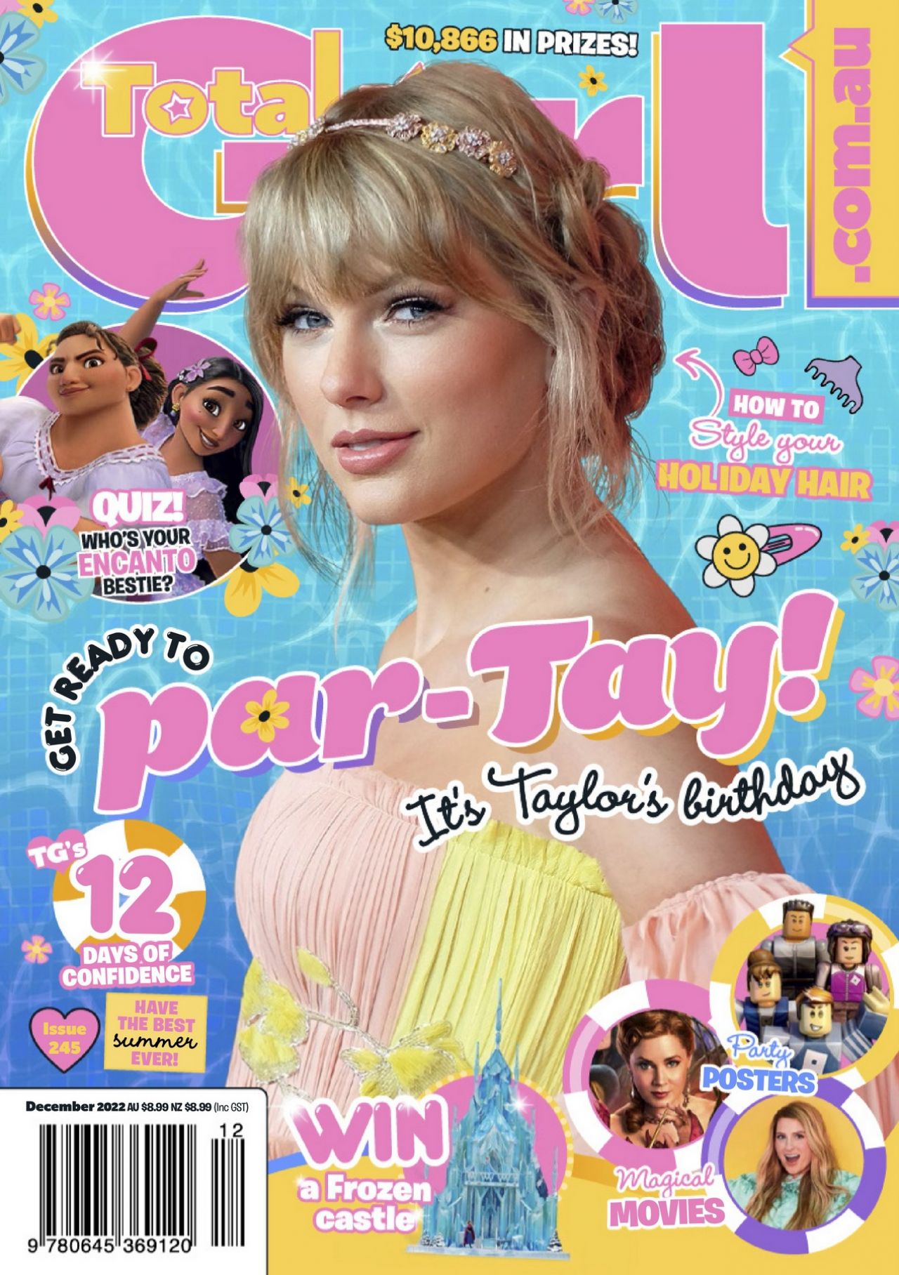 Beautiful Taylor Swift in Total Girl December 2022 Magazine