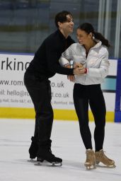 Vanessa Bauer and Joey Essex - Dancing On Ice Rehearsals in London 11/04/2022
