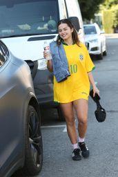Addison Rae Wears a Brazil Jersey in LA 12/14/2022
