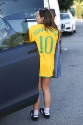 Addison Rae Wears a Brazil Jersey in LA 12/14/2022