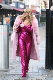 Amanda Holden in a Sequin Jumpsuit - London 12/16/2022