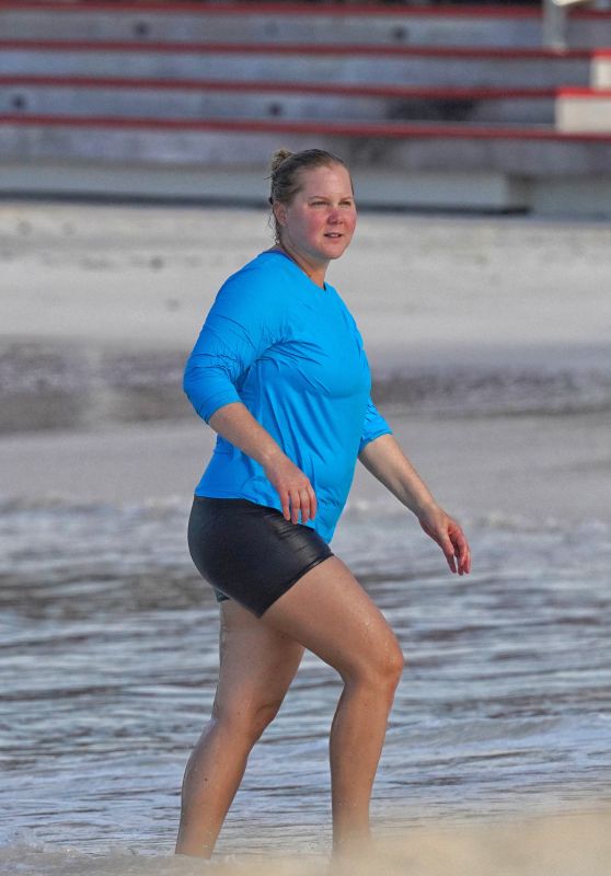 Amy Schumer at the Beach in Saint Barts 12/26/2022