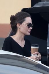 Angelina Jolie in an All-Black Ensemble - Los Feliz 12/23/2022