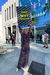 Annalynne McCord - Protest at the Balenciaga Store in Beverly Hills 12/03/2022