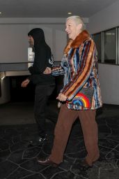 Annie Lennox and Mitchell Besser at E Baldi in Beverly Hills 12/09/2022