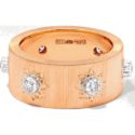 Buccellati Macri 18-Karat Pink and White Gold Diamond Ring