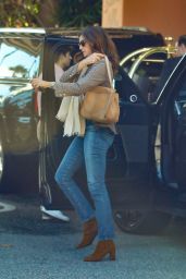 Cindy Crawford in a Tweed Coat and Blue Jeans - Beverly Hills 12/03/2022