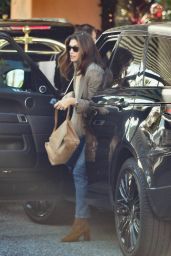 Cindy Crawford in a Tweed Coat and Blue Jeans - Beverly Hills 12/03/2022