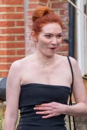 Eleanor Tomlinson - Filming a Netflix Remake "One Day" in London 12/13/2022