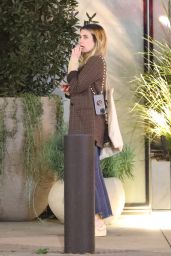 Emma Roberts - Leaving Madeo Restaurant in West Hollywood 12/29/2022