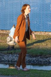 Emma Stone and Margaret Qualley - "And" Filming Set in New Orleans 12/16/2022