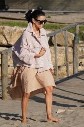 Eva Longoria on the Beach in Marbella 12/29/2022
