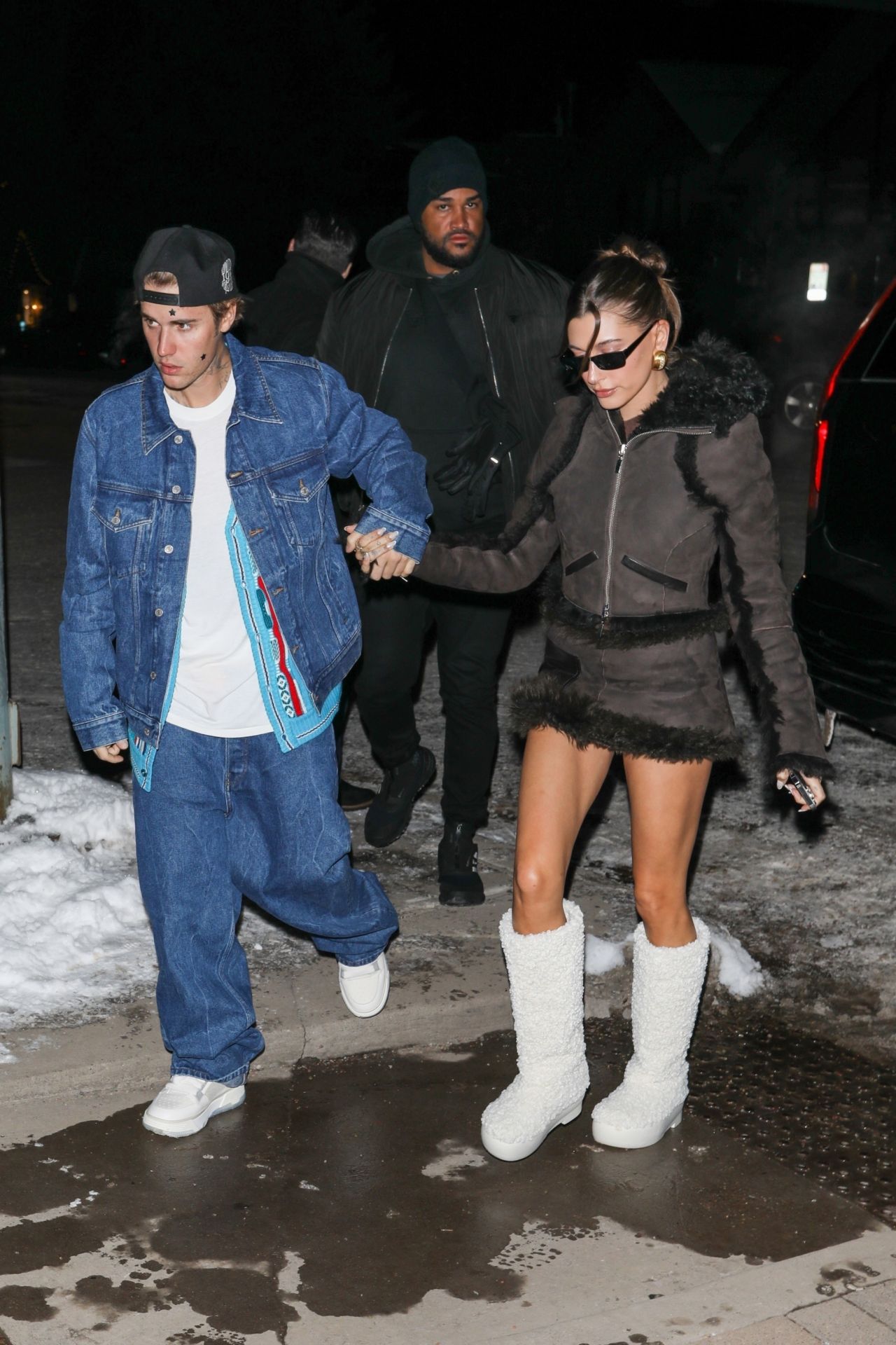 Hailey Rhode Bieber and Justin Bieber - Night Out in Aspen 12/29/2022