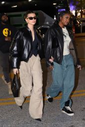 Hailey Rhode Bieber and Justine Skye Arrive at the Lakers Game in Los Angeles 12 13 2022   - 85