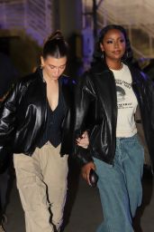 Hailey Rhode Bieber and Justine Skye Arrive at the Lakers Game in Los Angeles 12 13 2022   - 23