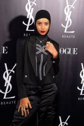 Hajar Brown – Vogue and Yves Saint Laurent Christmas Party in Madrid 12/14/2022