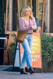 Hilary Duff at Cafe Gratitude in LA 12/07/2022