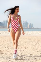 Ivana Knoll in a Swimsuit at Ras Abu Aboud Beach 974 in Doha 11/29/2022