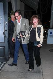 Joan Collins at Craigs in West Hollywood 12/20/2022