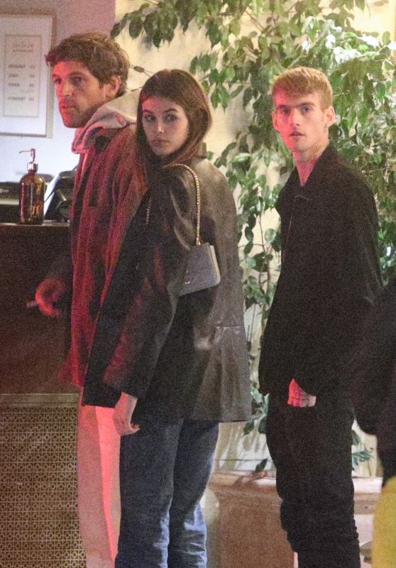 Kaia Gerber With Her Brother Presley Gerber in Los Angeles 11/30/2022