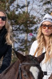Kate Hudson and Sara Foster - Riding Ponies in Aspen 12/21/2022