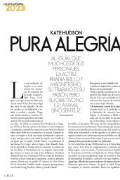 Kate Hudson - ELLE Spain January 2023 Issue