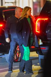 Kate Hudson in Emerald Green Outfit in New York 12/13/2022