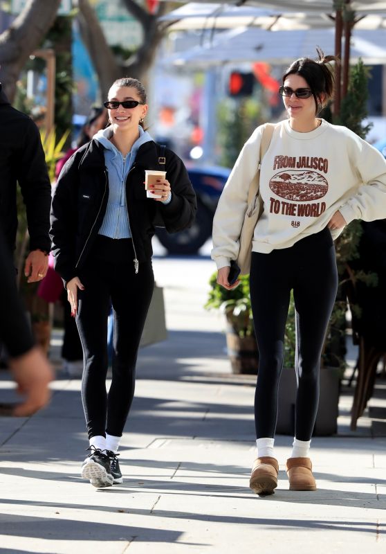 Kendall Jenner and Hailey Rhode Bieber at Croft Alley in Beverly Hills 12/13/2022