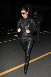 Kylie Jenner Wears Black Leather at Giorgio Baldi in Santa Monica 12/14/2022