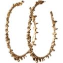 Lenique Louis Spine Hoop Small Earrings in Gold