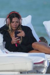 Libbie Mugrabi in a Red Bikini - Miami Beach 12/21/2022