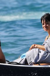 Lily Allen on the Beach in St Barts 12/28/2022