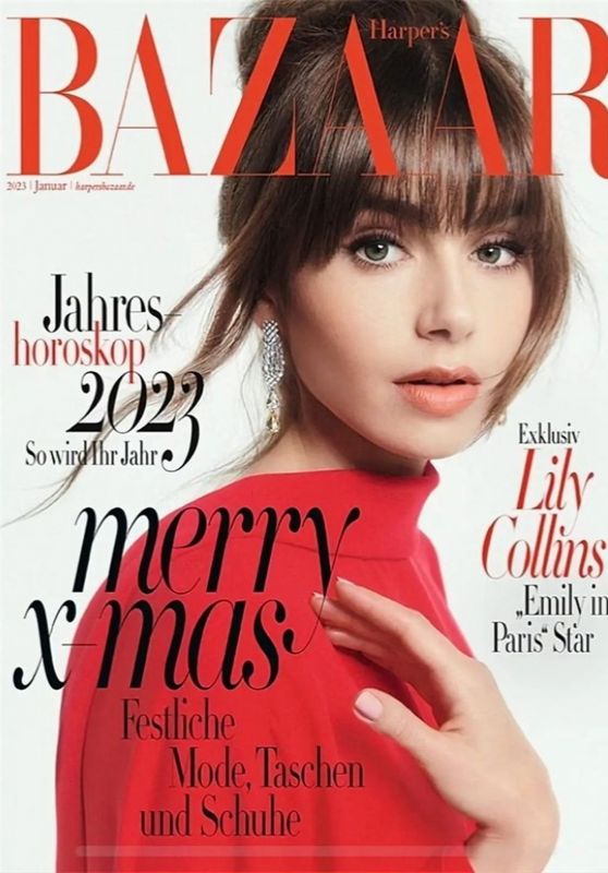 Lily Collins - Harper’s Bazaar Germany January 2023 Cover