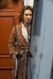 Lily James - "The Iron Claw" Filming in Louisiana 11/29/2022
