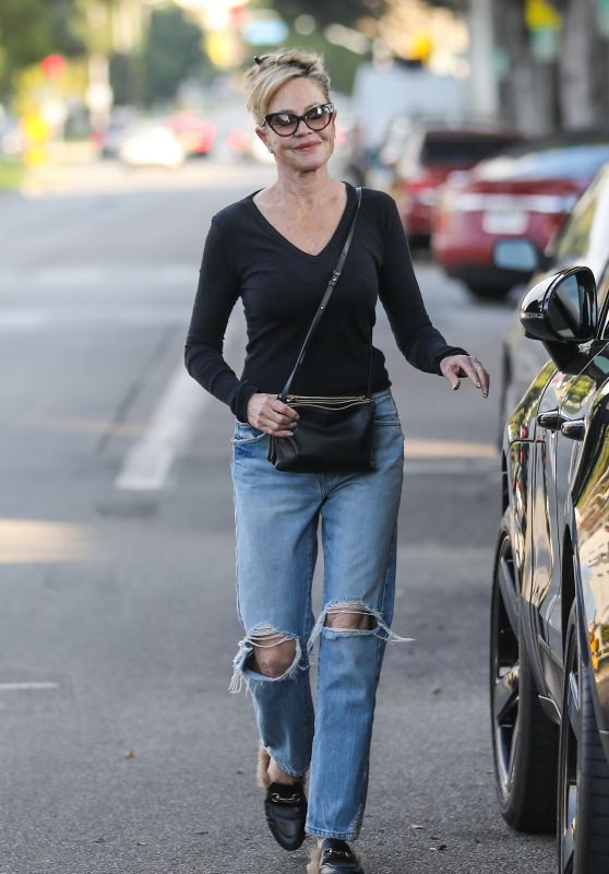 Melanie Griffith in Ripped Jeans - LA 12/28/2022