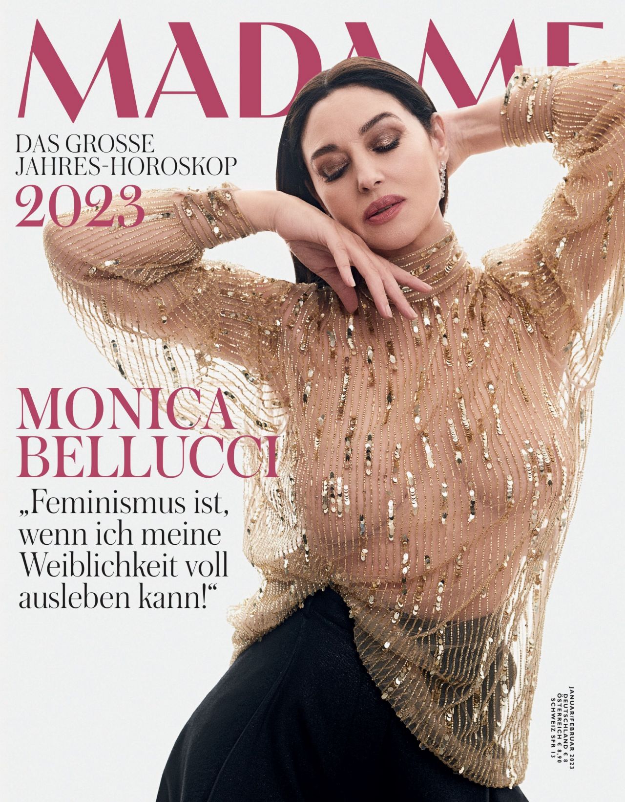 Monica Bellucci - Madame Magazine Januar/Februar 2023 Issue ...