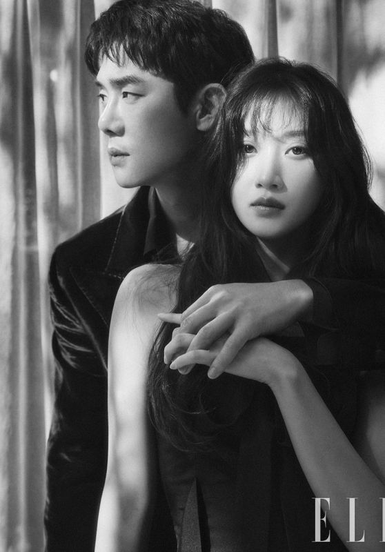 Moon Ga Young and Yoo Yeon Seok - Photo Shoot for ELLE Magazine Korea January 2023