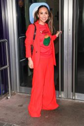 Myleene Klass in a Red Trouser Suit   London 12 02 2022   - 53