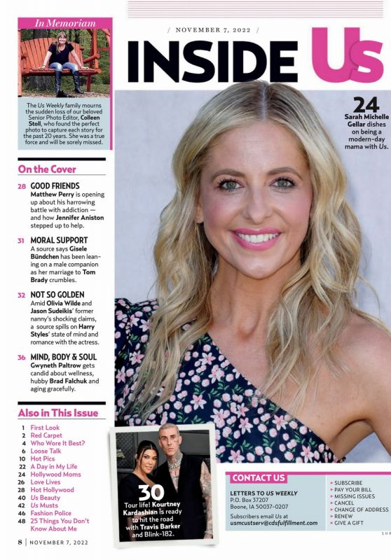 Sarah Michelle Gellar - Us Weekly Magazine 12/07/2022 Issue