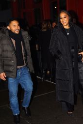 Tia Mowry and Tahj Mowry at Acme Restaurant in New York 12/17/2022