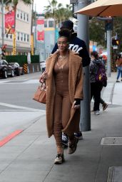 Winnie Harlow and Kyle Kuzma at Il Pastaio in Beverly Hills 12/15/2022
