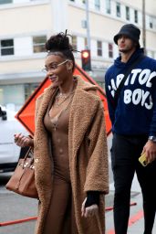 Winnie Harlow and Kyle Kuzma at Il Pastaio in Beverly Hills 12/15/2022