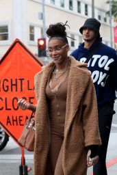 Winnie Harlow and Kyle Kuzma at Il Pastaio in Beverly Hills 12 15 2022   - 91