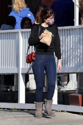 Zooey Deschanel in Casual Outfit 12/15/2022
