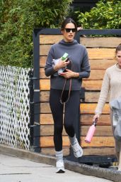 Alessandra Ambrosio in Workout Ready Outfit in West Hollywood 01/10/2023