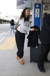 Alisha Boe at LAX Airport in LA 01/13/2023